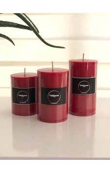 Tabsecret Candle Frambuaz Aromalı 3'Lü Mum Seti Kırmızı Tabsecret Candle Frambuaz Aromalı 3'Lü Mum Seti Kırmızı