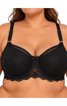 Eros Büyük Beden Toparlayıcı D Cup Kaplı Dantelli Ayarlanabilir Askılı Kadın Sütyen Siyah Eros Büyük Beden Toparlayıcı D Cup Kaplı Dantelli Ayarlanabilir Askılı Kadın Sütyen Siyah