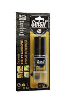 Selsil Epoxy Syrınge Adhesive Şırınga Epoksi Yapıştırıcı 28gr. Alüminyum - Cam - Porselen - Seramik - Ahşap - Metal Diğer Selsil Epoxy Syrınge Adhesive Şırınga Epoksi Yapıştırıcı 28gr. Alüminyum - Cam - Porselen - Seramik - Ahşap - Metal Diğer