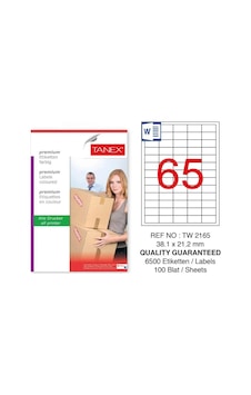 Tanex Tw-2165 Sevkiyat ve Lojistik Etiketi 38,1x21,2 mm Tanex Tw-2165 Sevkiyat ve Lojistik Etiketi 38,1x21,2 mm