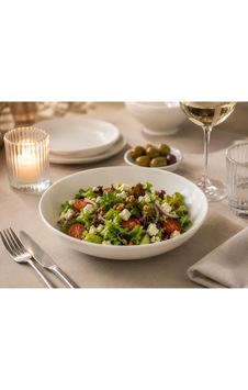 İris White Bloom Çukur Tabak, Beyaz, Porselen, Makarna Ve Salata Servisi İçin, 25 Cm, 1300 Cc İris White Bloom Çukur Tabak, Beyaz, Porselen, Makarna Ve Salata Servisi İçin, 25 Cm, 1300 Cc