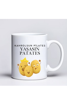 Kahrolsun Pilates Yaşasın Patates Komik Tasarım Kupa Model 229 Eğlenceli Baskılı Seramik Kahve Kupası Çok Renkli Kahrolsun Pilates Yaşasın Patates Komik Tasarım Kupa Model 229 Eğlenceli Baskılı Seramik Kahve Kupası Çok Renkli