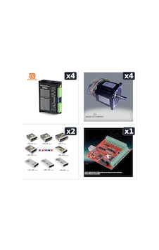 5 Nm Step Motor + Sürücü Dm556 + Güç Kaynağı + Mach3 Kart Seti 5 Nm Step Motor + Sürücü Dm556 + Güç Kaynağı + Mach3 Kart Seti