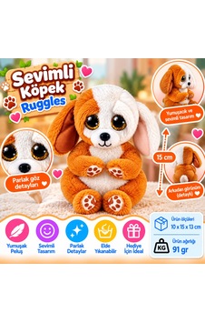 Ty Beanie Bellies Peluş Köpek Ruggles 15 Cm Nhr