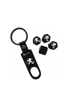 Peugeot Logolu  Sibop Kapağı Anahtarlık Set İthal Ürün  -