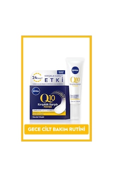 Nİvea Q10 Power Sıkılaştırıcı Göz Kremi 15 ML + Q10 Yenileyici Gece Bakım Kremi 50 ML Nİvea Q10 Power Sıkılaştırıcı Göz Kremi 15 ML + Q10 Yenileyici Gece Bakım Kremi 50 ML