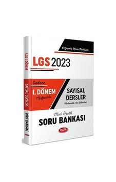2023 LGS 1.Dönem Sayısal Soru Bankası- Data Yayınları 2023 LGS 1.Dönem Sayısal Soru Bankası- Data Yayınları