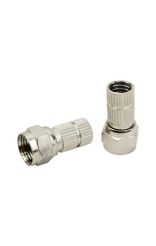Herz Hrf-03 Rg6/u6 22 Mm Siyah Contalı F Konnektör 100lü Poşet