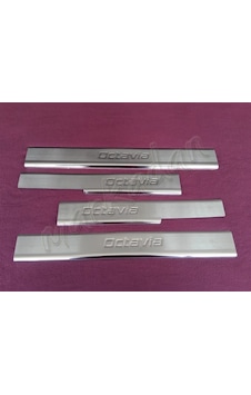Woc Chrome Skoda Octavia Krom Kapı Eşiği 2013-2019 4 Parça Paslan Woc Chrome Skoda Octavia Krom Kapı Eşiği 2013-2019 4 Parça Paslan