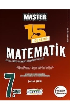 7. Sınıf Master 15 Matematik Denemesi -  Okyanus Eğitim