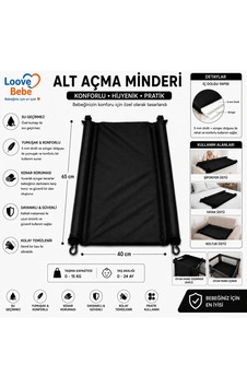 Bebek Alt Açma Minderi Bakım Örtüsü Silenebilir Kolay Kullanım 65 X40 Cm Siyah Bebek Alt Açma Minderi Bakım Örtüsü Silenebilir Kolay Kullanım 65 X40 Cm Siyah