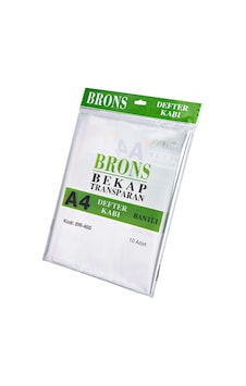 Brons Br-460 Hazır Defter Kabı A4 Şeffaf 10Lu Brons Br-460 Hazır Defter Kabı A4 Şeffaf 10Lu