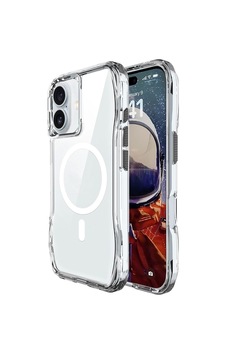 Apple Uyumlu iPhone 16 Kılıf M-safe Şarj Özellikli Airbagli Şeffaf Zore İncek Kapak Apple Uyumlu iPhone 16 Kılıf M-safe Şarj Özellikli Airbagli Şeffaf Zore İncek Kapak