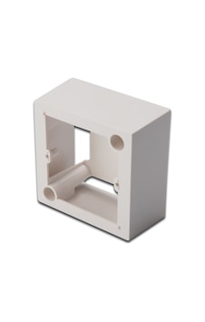 Digitus Sıva Üstü Kutu, Beyaz Renk, 80 X 80 Mm Digitus Surface Mount Box For Faceplates, 80x80 Mm, Color Pure White French Layout-19877