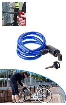 Bisiklet Kilidi Anahtarlı 11.5mm X 85cm - 9008282376111ynt