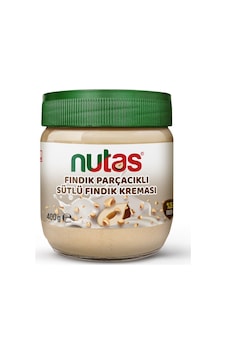 Nutas Fındık Parçacıklı Sütlü Fındık Kreması 400 G Nutas Fındık Parçacıklı Sütlü Fındık Kreması 400 G