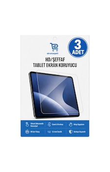 Microsoft Surface Pro 7 12.3 İnç Uyumlu 3'lü Paket Şeffaf 9h Nano Kırılmaz Tablet Ekran Koruyucu