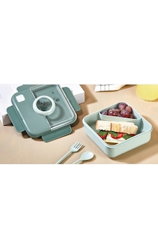 Qlux Diyet Ofis Okul Sporcu Fitness Lunch Box Sefer Tası Çatal Kaşıklı Beslenme Kabı Bpa İçermez Gri Qlux Diyet Ofis Okul Sporcu Fitness Lunch Box Sefer Tası Çatal Kaşıklı Beslenme Kabı Bpa İçermez Gri