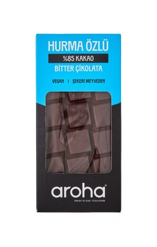 2 Adet Aroha % 85 Kakao Hurma Özlü Bitter Çikolata 80 G 2 Adet Aroha % 85 Kakao Hurma Özlü Bitter Çikolata 80 G