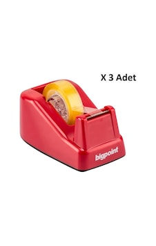 Bigpoint Bant Kesme Makinesi 10mt Kırmızı X 3 Adet Bigpoint Bant Kesme Makinesi 10mt Kırmızı X 3 Adet