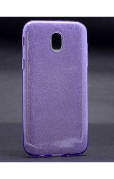 Galaxy Uyumlu J3 Pro J330 Kılıf Shining Simli Silikon Kılıf Mor Galaxy Uyumlu J3 Pro J330 Kılıf Shining Simli Silikon Kılıf Mor