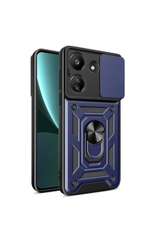 Xiaomi Poco C65 Kılıf Magnetik Standlı Kamera Korumalı Zore Sürgülü Vega Kapak Mavi Xiaomi Poco C65 Kılıf Magnetik Standlı Kamera Korumalı Zore Sürgülü Vega Kapak Mavi