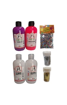 Slime Slaym Yapma Seti 250Ml 4 Adet + Toz Sim 2 Adet + Köpük N11.154 Slime Slaym Yapma Seti 250Ml 4 Adet + Toz Sim 2 Adet + Köpük N11.154