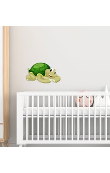 BK Gift Sevimli Kaplumbağa Tasarımlı Çocuk Odası Ahşap Duvar Süsü BK Gift Sevimli Kaplumbağa Tasarımlı Çocuk Odası Ahşap Duvar Süsü