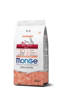 Monge Mini Adult Tek Proteinli Somonlu Pirinçli Yetişkin Köpek Maması 2,5 Kg Monge Mini Adult Tek Proteinli Somonlu Pirinçli Yetişkin Köpek Maması 2,5 Kg