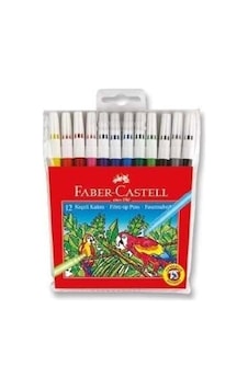 Faber Keçeli Kalem 12 Renk Poşet Ambalaj 5067155130 Faber Keçeli Kalem 12 Renk Poşet Ambalaj 5067155130
