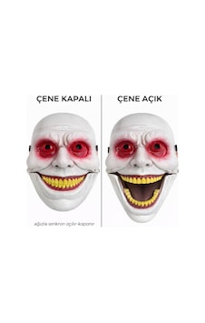 Hareketli - 144 - Çene Meizmalı Korku - Csmo-tex - Maskesi Kırmızı Hareketli - 144 - Çene Meizmalı Korku - Csmo-tex - Maskesi Kırmızı