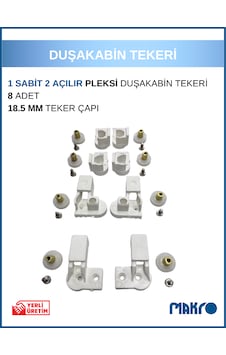 Bella Duşakabin 1 Sabit 2 Açılır Duşakabin Tekeri Beyaz Beyaz Bella Duşakabin 1 Sabit 2 Açılır Duşakabin Tekeri Beyaz Beyaz