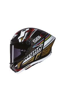 Nolan X804 Rs Sbk Siyah Camlı Karbon Kapalı Kask