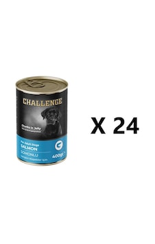 Challenge Somonlu Köpek Konservesi 400 G X 24 Adet Challenge Somonlu Köpek Konservesi 400 G X 24 Adet