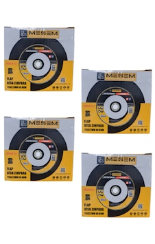 Meşem 4 Kutu 4x10 40 Adet Flap Disk Zımpara 115 X 22 Mm 60 Kum
