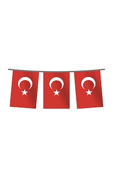 Türk Bayrağı İpe Dizili Kâğıt 11 17cm 40 Adet 5 Metre Diğer Türk Bayrağı İpe Dizili Kâğıt 11 17cm 40 Adet 5 Metre Diğer