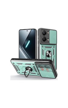 Xiaomi Poco X8 Pro Max İle Uyumlu Kılıf Magnetik Standlı Kamera Korumalı Sürgülü Kapak Yeşil Xiaomi Poco X8 Pro Max İle Uyumlu Kılıf Magnetik Standlı Kamera Korumalı Sürgülü Kapak Yeşil