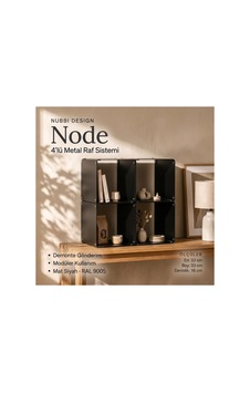 Node 4'lü Modüler Metal Tezgah Üstü Mutfak Rafı Ve Konsol Düzenleyici Stand 33x33 Cm Siyah - 943953504 Siyah Node 4'lü Modüler Metal Tezgah Üstü Mutfak Rafı Ve Konsol Düzenleyici Stand 33x33 Cm Siyah - 943953504 Siyah