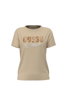 Guess Snake Kadın Regular Fit T-shirt W6yı30k4349 Bej Guess Snake Kadın Regular Fit T-shirt W6yı30k4349 Bej