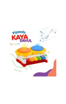 Müzikli Ve Işıklı Piyanolu Kaya Davul Müzikli Ve Işıklı Piyanolu Kaya Davul