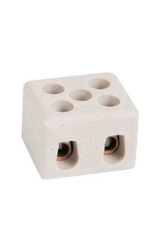 Kaim K00004f ,6mm² No2/2pin Porselen Klemens Kaim K00004f ,6mm² No2/2pin Porselen Klemens