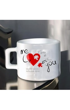 Sevgililer Günü Latte Fincanı Motto Fincan Baskılı Kişiye Öze Sevgililer Günü Latte Fincanı Motto Fincan Baskılı Kişiye Öze
