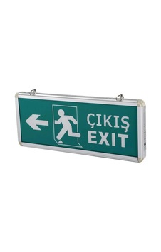Mey İthalat Cata 9170 Ledli Exit Çıkış Armatürü 3 Saat Akülü