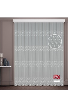 Taç Wyoming Soft Keten Brode Tül Perde / Ölçünüze Özel Dikim Taç Wyoming Soft Keten Brode Tül Perde / Ölçünüze Özel Dikim