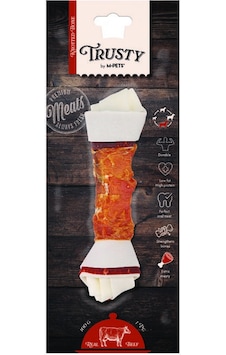 M-pets Trusty Extra Beef Biftekli Düğüm Kemik 100 Gr 20,3 Cm M-pets Trusty Extra Beef Biftekli Düğüm Kemik 100 Gr 20,3 Cm