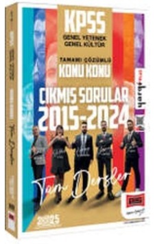 Yargı  Yayınları 2025 KPSS GK-GY 2015-2024 Tamamı Çözümlü Konu Konu Çıkmış Sorular