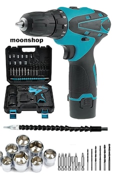 Moonshop 24 Parça Metal Dişli Şanzıman Çift Akülü Vidalama Moonshop 24 Parça Metal Dişli Şanzıman Çift Akülü Vidalama