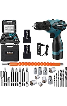 Mager MGR1020DRSN Germany Thechnology Çift Akülü Şarjlı Vidalama Matkap Ve 24 Parça Set Mager MGR1020DRSN Germany Thechnology Çift Akülü Şarjlı Vidalama Matkap Ve 24 Parça Set