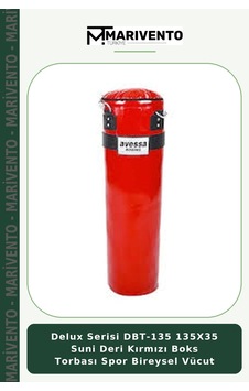 Delux Serisi Dbt-135 135x35 Suni Deri Kırmızı Boks Torbası Spor Bireysel Vücut Delux Serisi Dbt-135 135x35 Suni Deri Kırmızı Boks Torbası Spor Bireysel Vücut