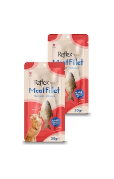 Meat Fillet Yetişkin Kediler İçin Ödül Maması Uskumru 30 Gr İkili Paket Meat Fillet Yetişkin Kediler İçin Ödül Maması Uskumru 30 Gr İkili Paket